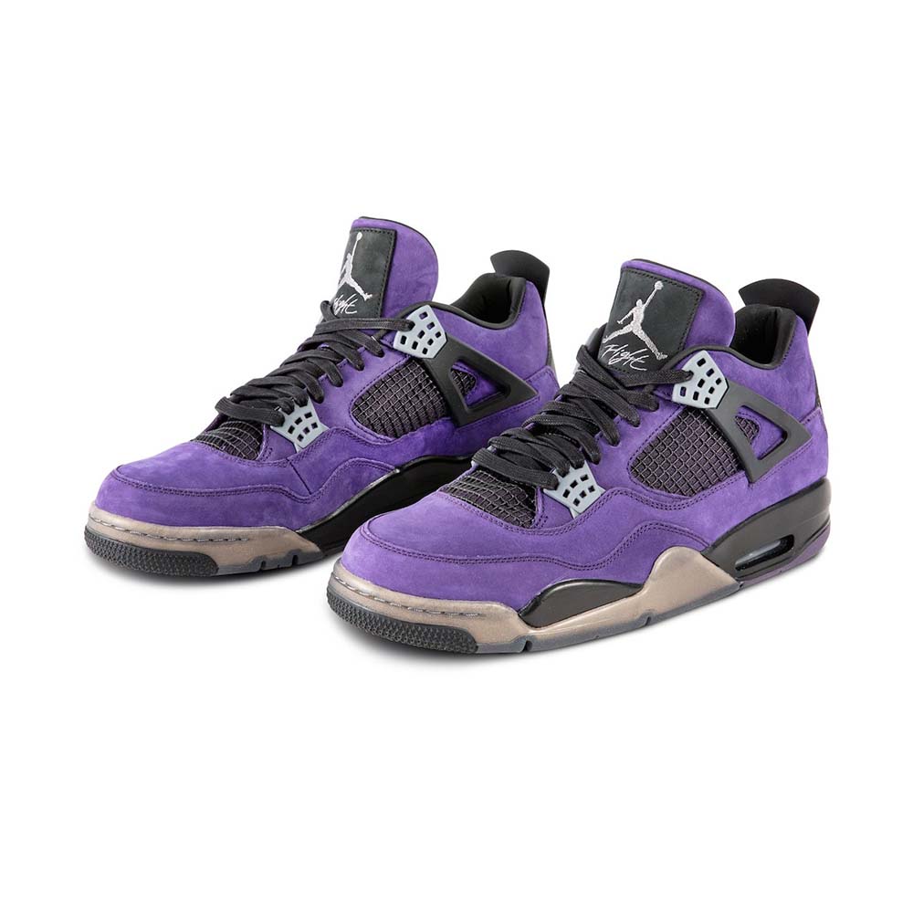 Travis Scott x Air Jordan 4 Retro 'Purple Suede - Black Midsole' - Image 2