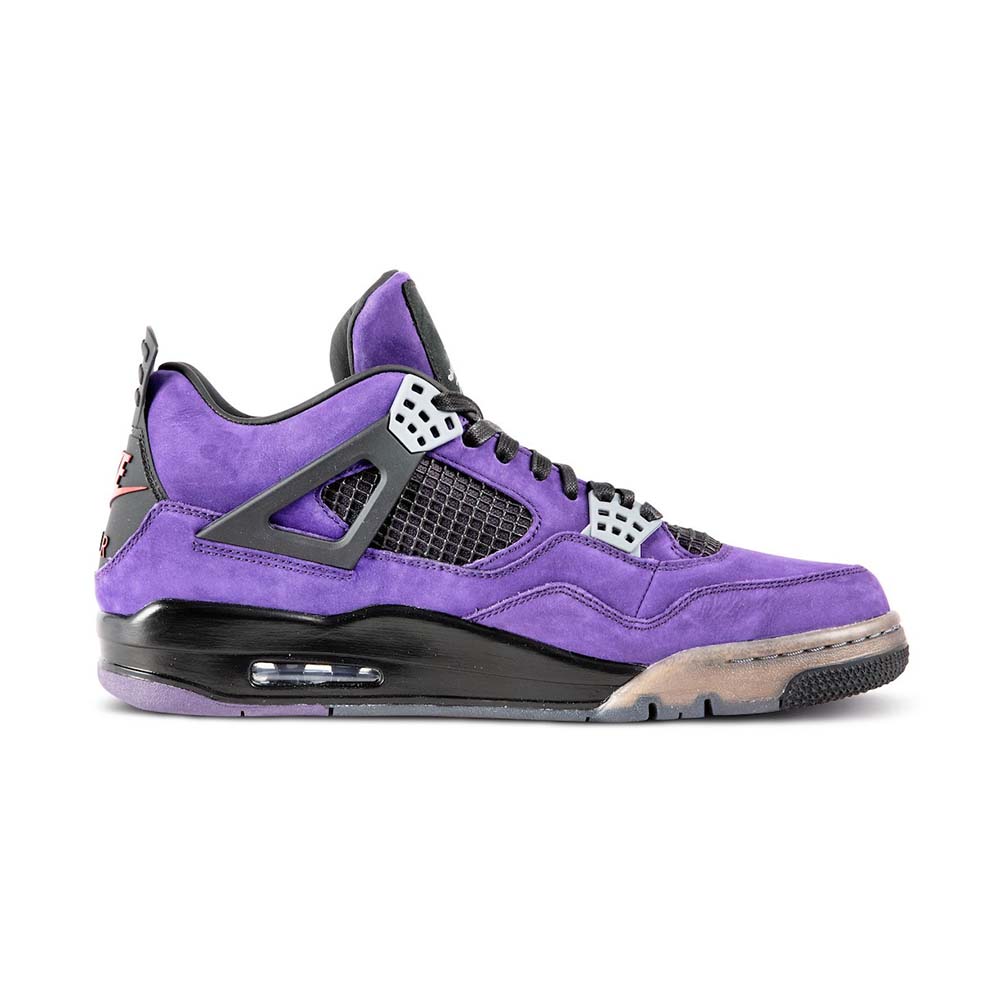 Travis Scott x Air Jordan 4 Retro 'Purple Suede - Black Midsole' - Image 3