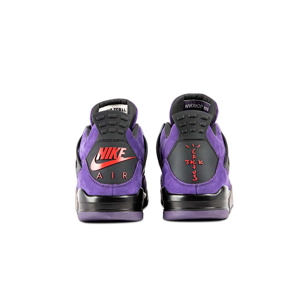 Travis Scott x Air Jordan 4 Retro 'Purple Suede - Black Midsole' - Image 4